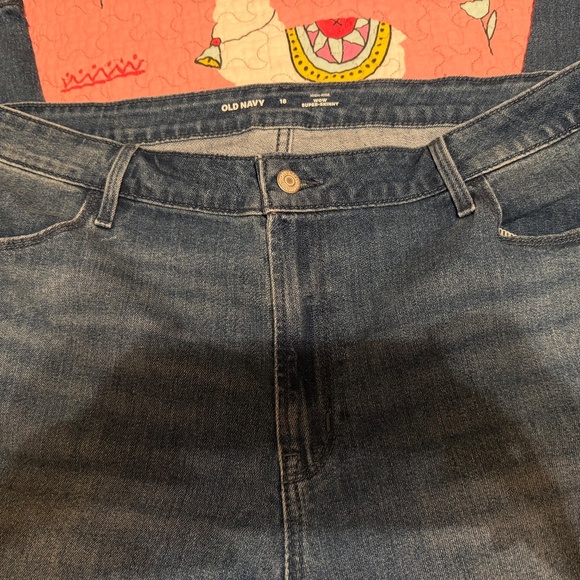 NWT Old Navy High-Waisted Wow Super-Skinny Jeans 18 Regular, Dark Wash - Picture 4 of 7